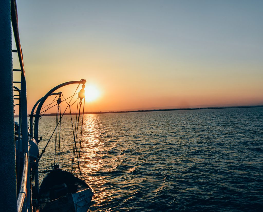 Nhotakota sunset from the MV Ilala