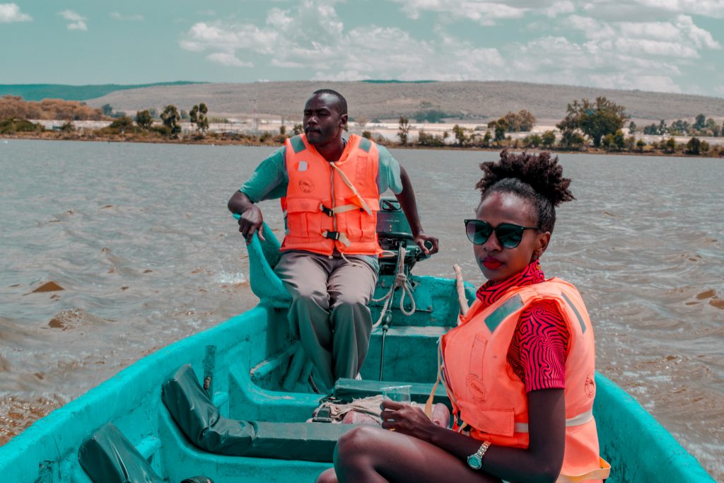 boatride across lake Naivasha