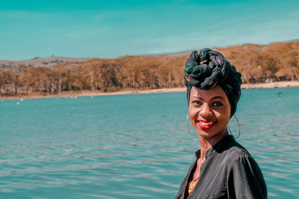 Making portraits with Lake Oloiden right behind me