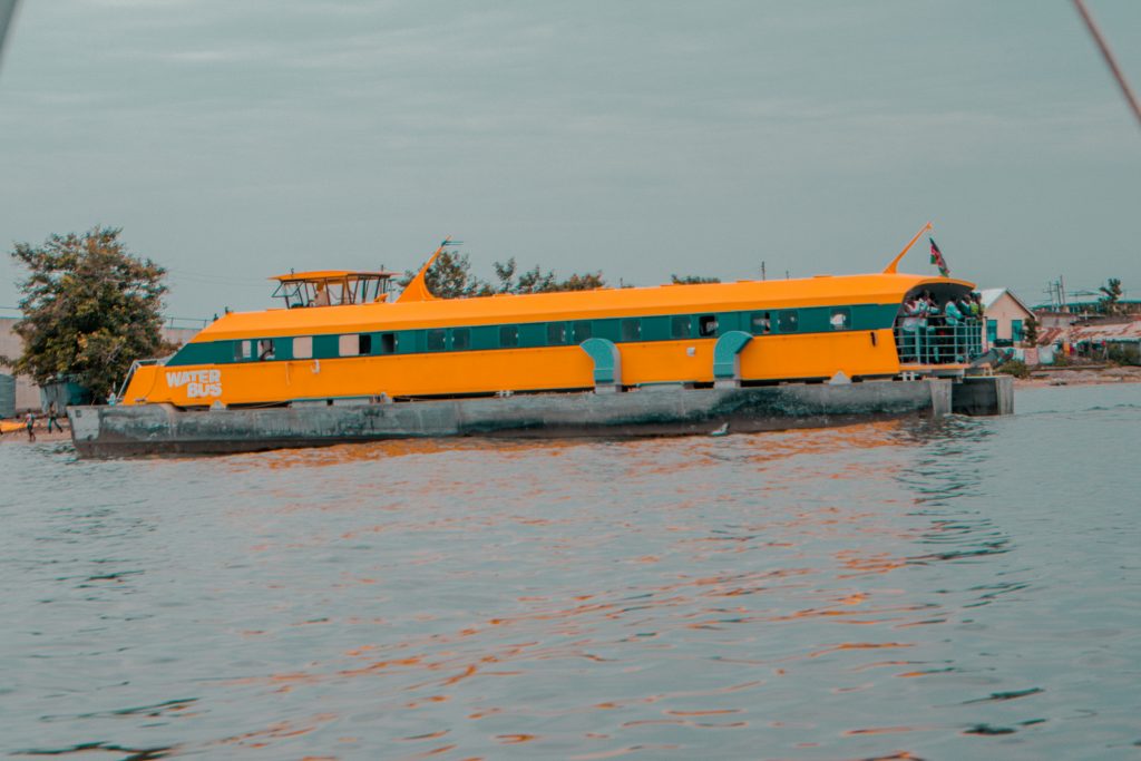 waterbus sailing across Lake Victoria