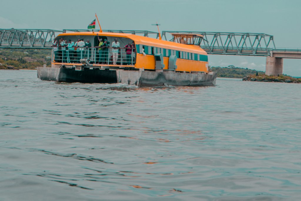 waterbus sailing across Lake Victoria