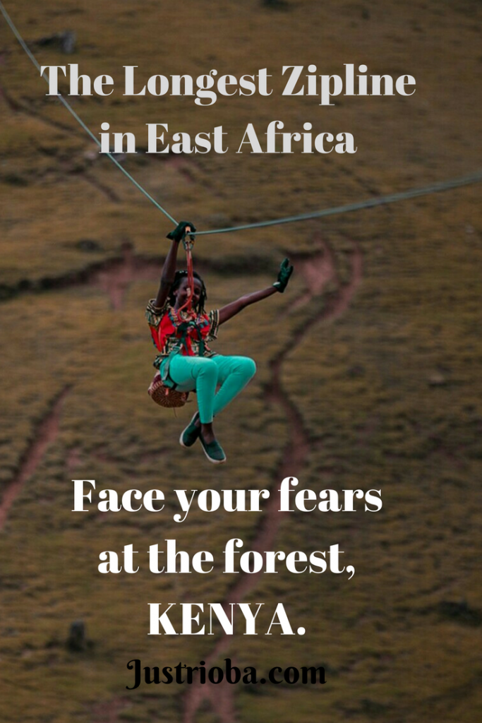 Ziplining at the forest, Kereita Kenya