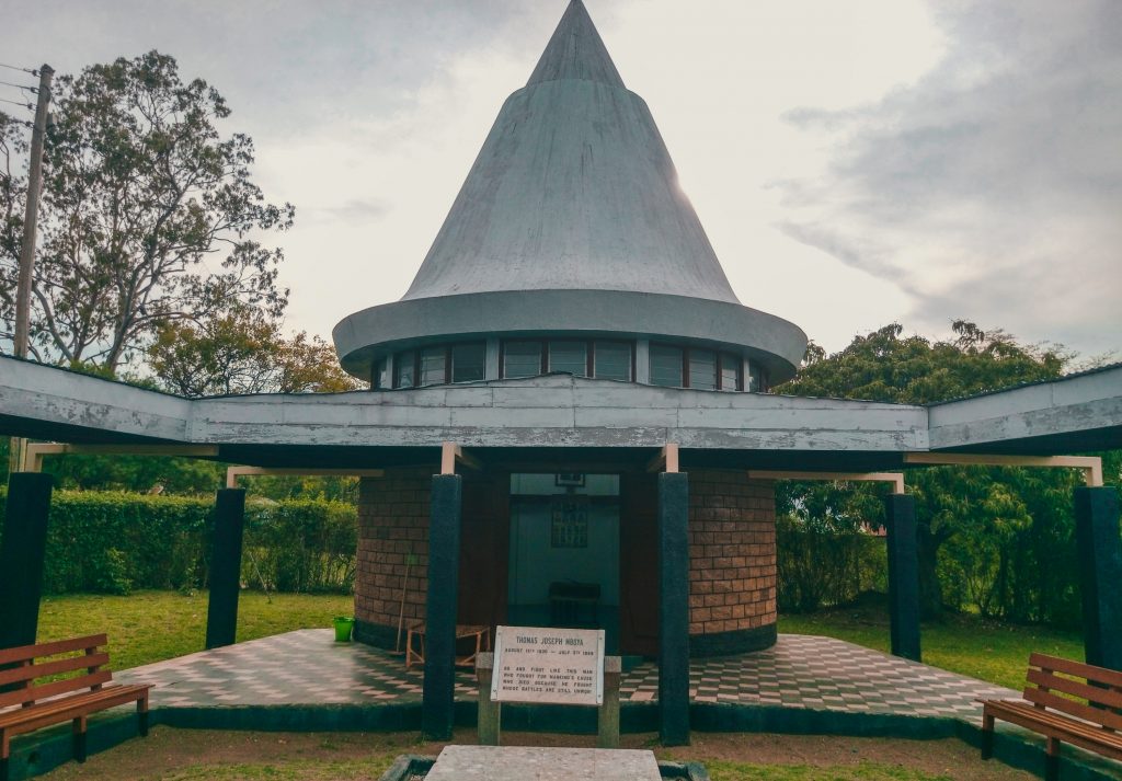 Tom Mboya's resting Place- notice it is shaped like a bullet. 