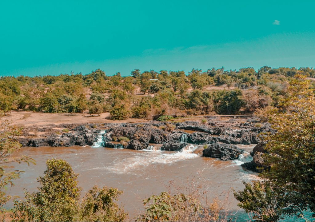 Sagana river during the low season, the water is usually high after the heavy rains