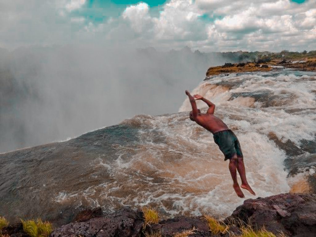 An Unexpected Visit To The Devil's Pool in Zambia Just Rioba