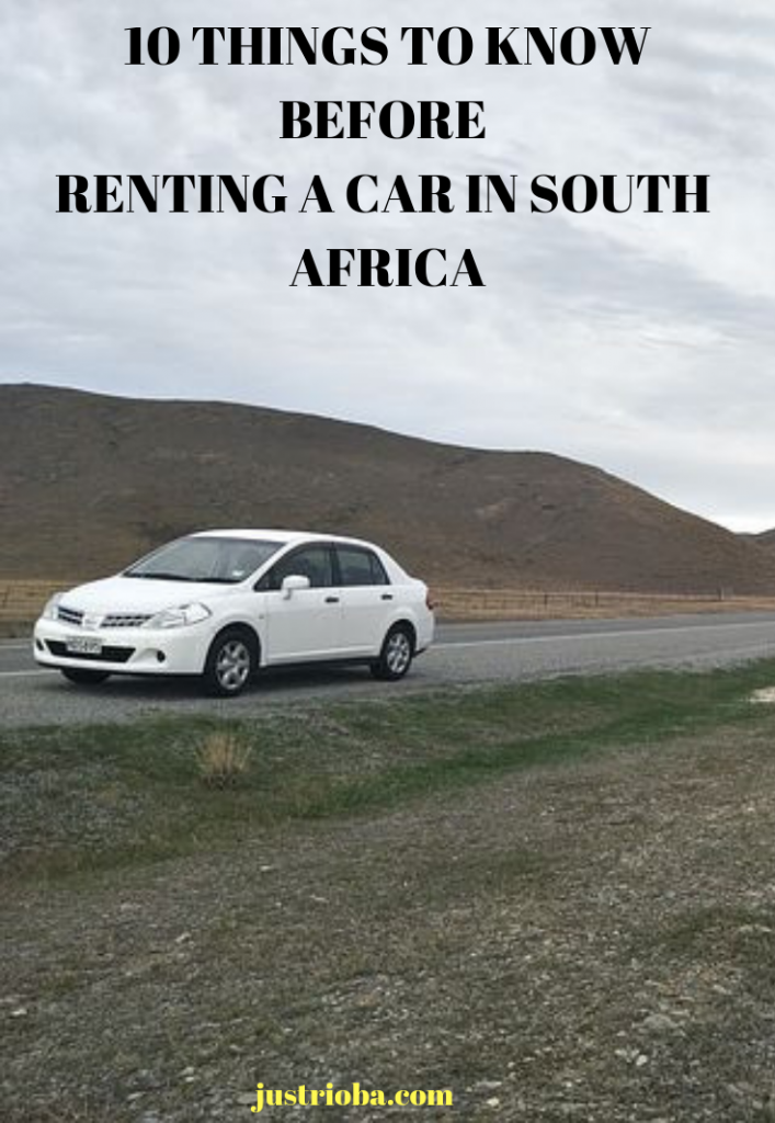 10 things to know before renting a car in SOuth Africa| Advice for travelers planning to drive rental cars in South Africa