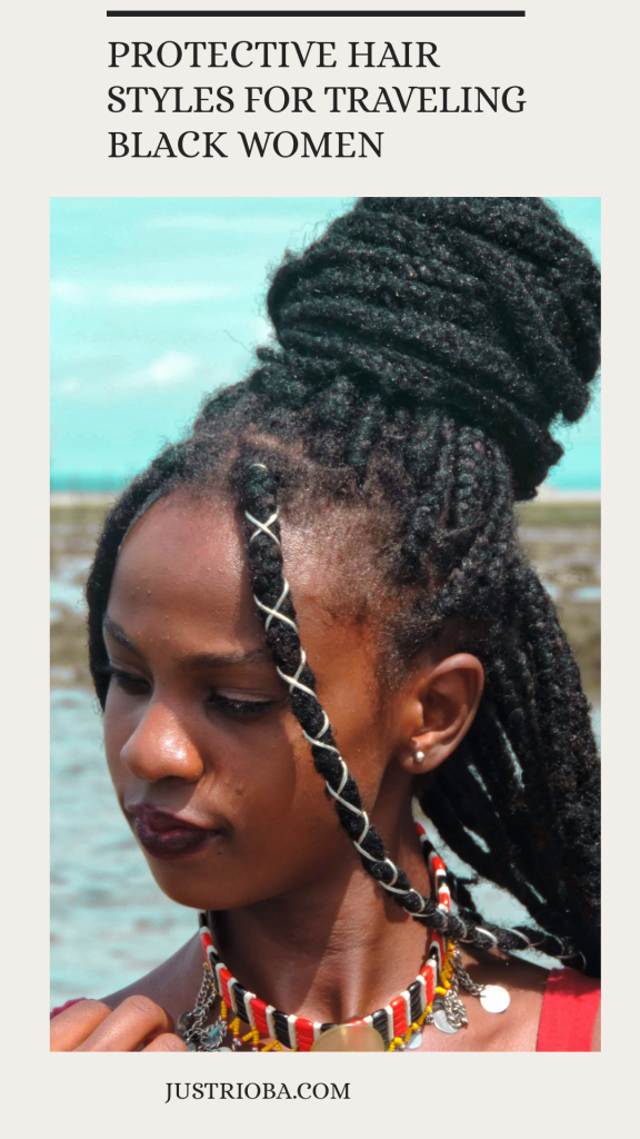 8 Simple ways to style your braids when traveling- Tips on how black women should style their protective braids in under three minutes